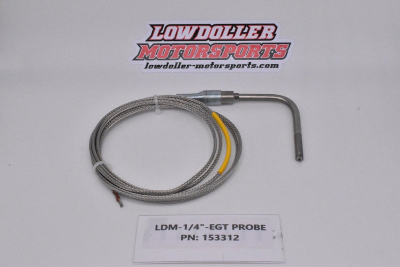 Lowdoller Motorsports 1/4" K-type EGT probe exposed tip