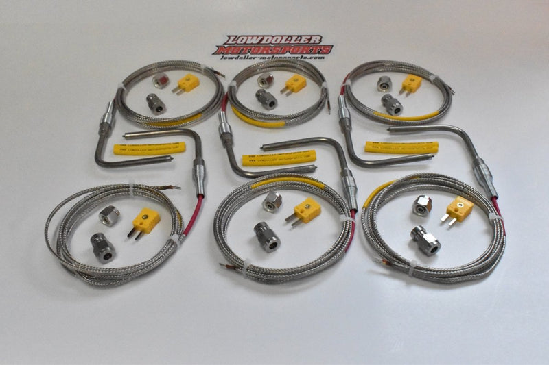 Lowdoller Motorsports 1/4" 6 Cylinder EGT probe kit 153305
