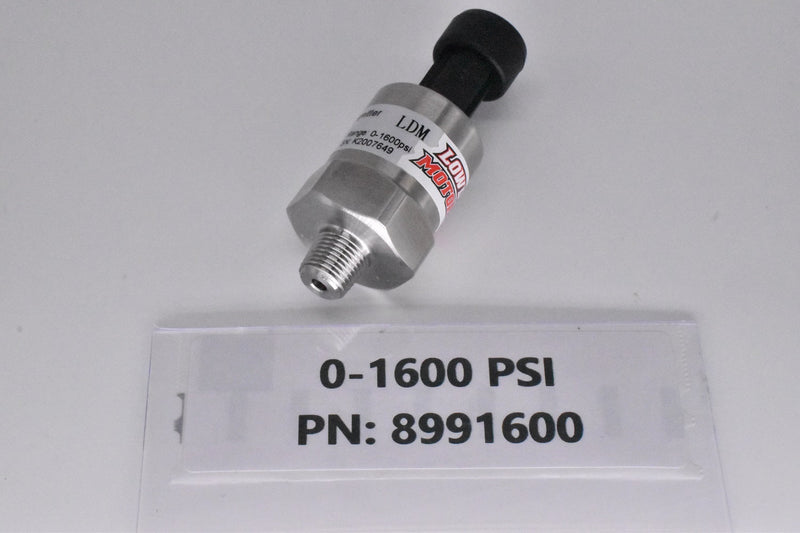 Lowdoller Motorsports 0-1600 PSI Nitrous Bottle Pressure Sensor (899 Series, Oil Filled)