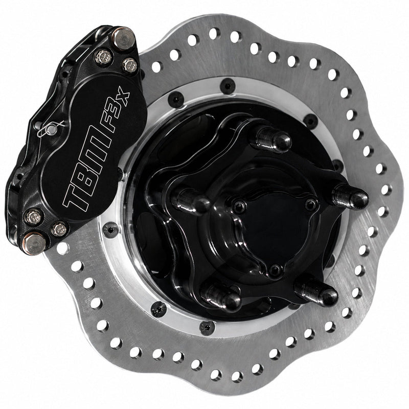 TBM X-Series black anodized drag brake kit