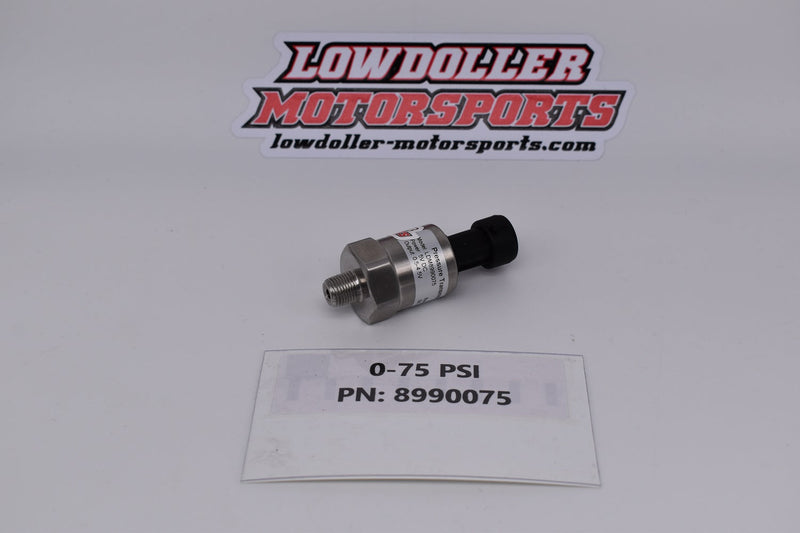 Lowdoller Motorsports 0-75 PSI Pressure Sensor (899 Series, Oil Filled)
