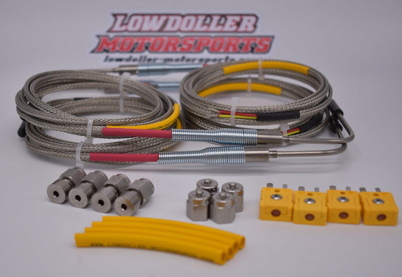 Lowdoller Motorsports 1/8" 4 Cylinder EGT probe kit