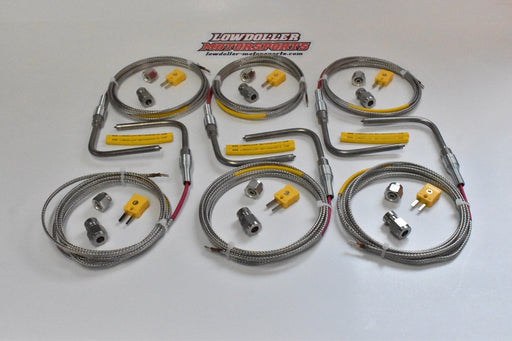 Lowdoller Motorsports 1/4" 6 Cylinder EGT probe kit 153305