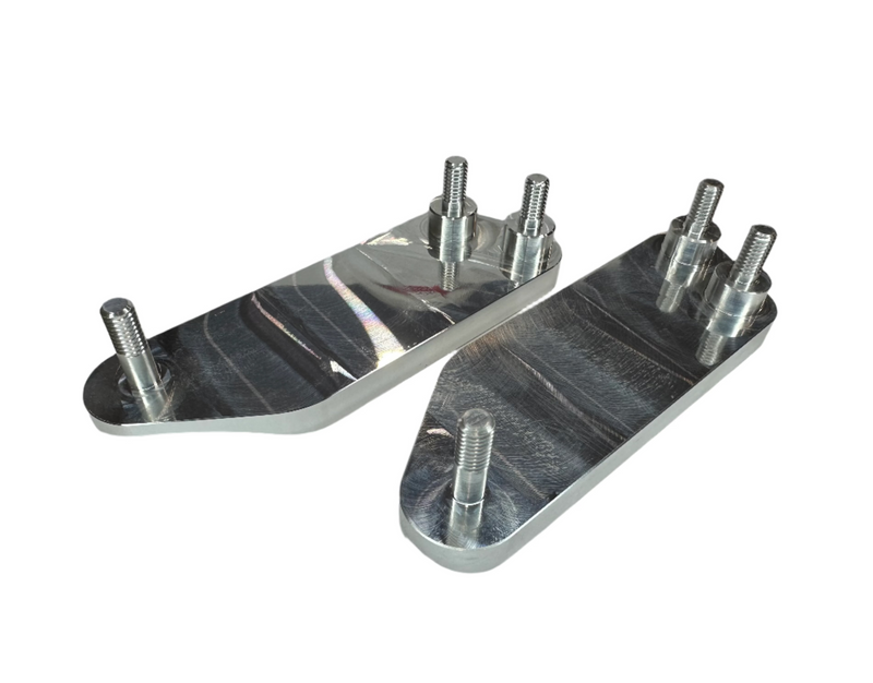 Billet aluminum mirror block-off plates for 2015-2024 Mustang - Billet Pro Shop