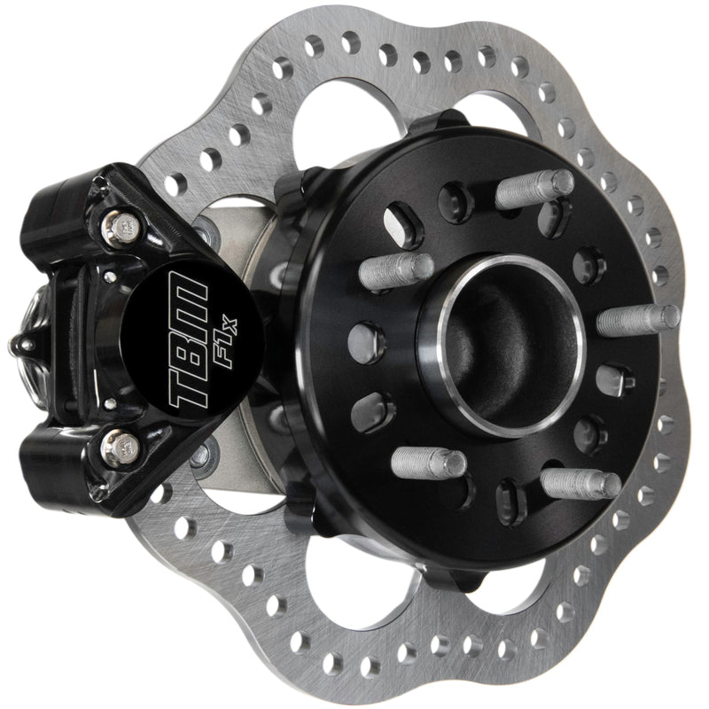 TBM X-Series black anodized drag brake kit