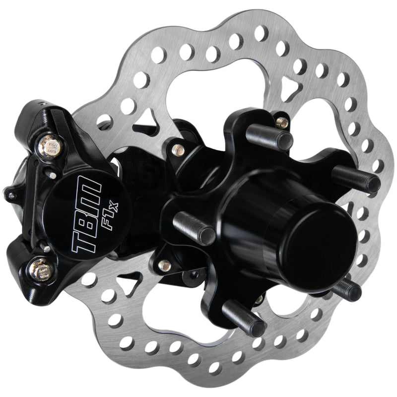 TBM X-Series black anodized drag brake kit