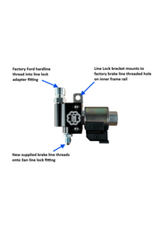 TBM S550/S650 Mustang dual line lock kit diagram
