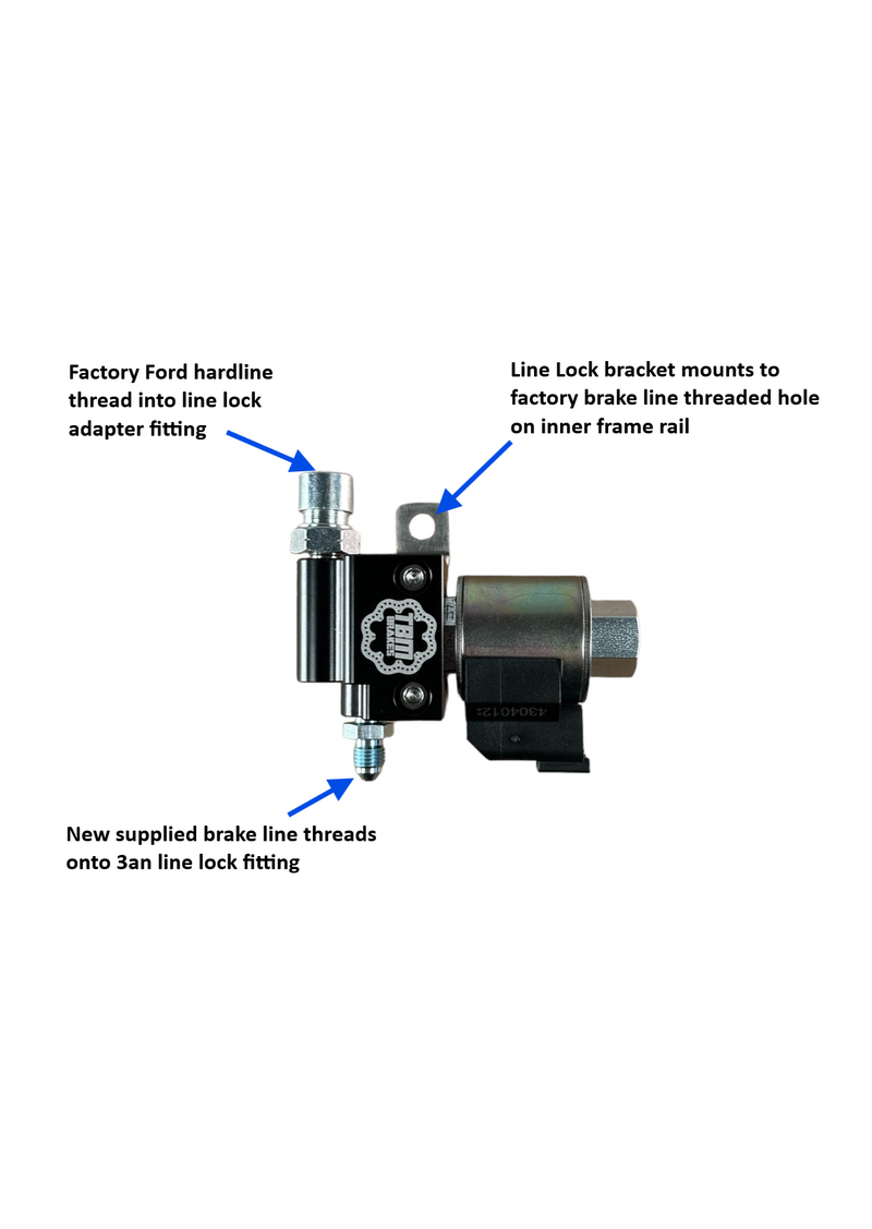 TBM S550/S650 Mustang dual line lock kit diagram