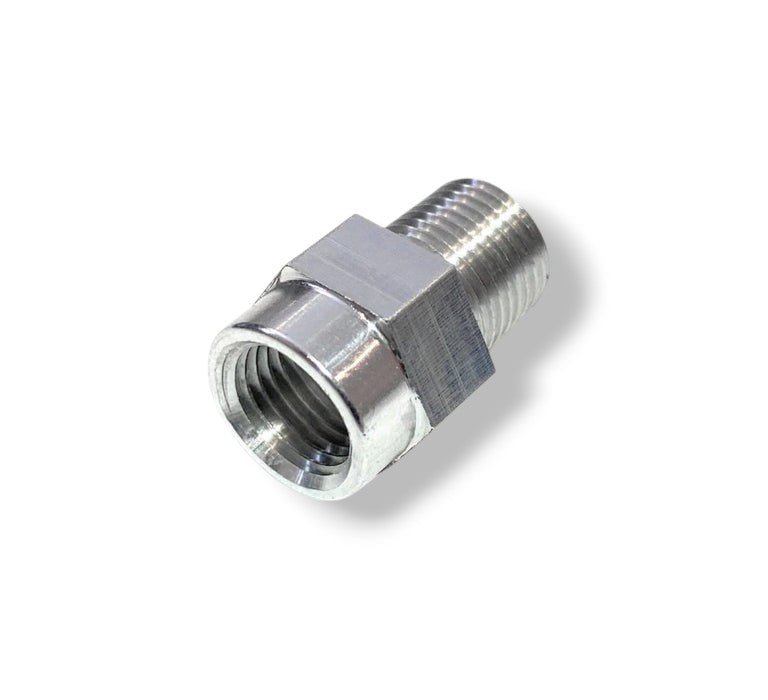Billet Pro Shop 1/8in NPT to M10x1 fuel rail pressure sensor fitting