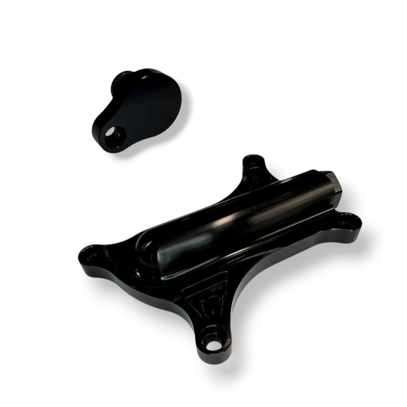 Billet Pro Shop oil cooler delete and coolant block-off kit for 2020+ Ford 7.3L Godzilla