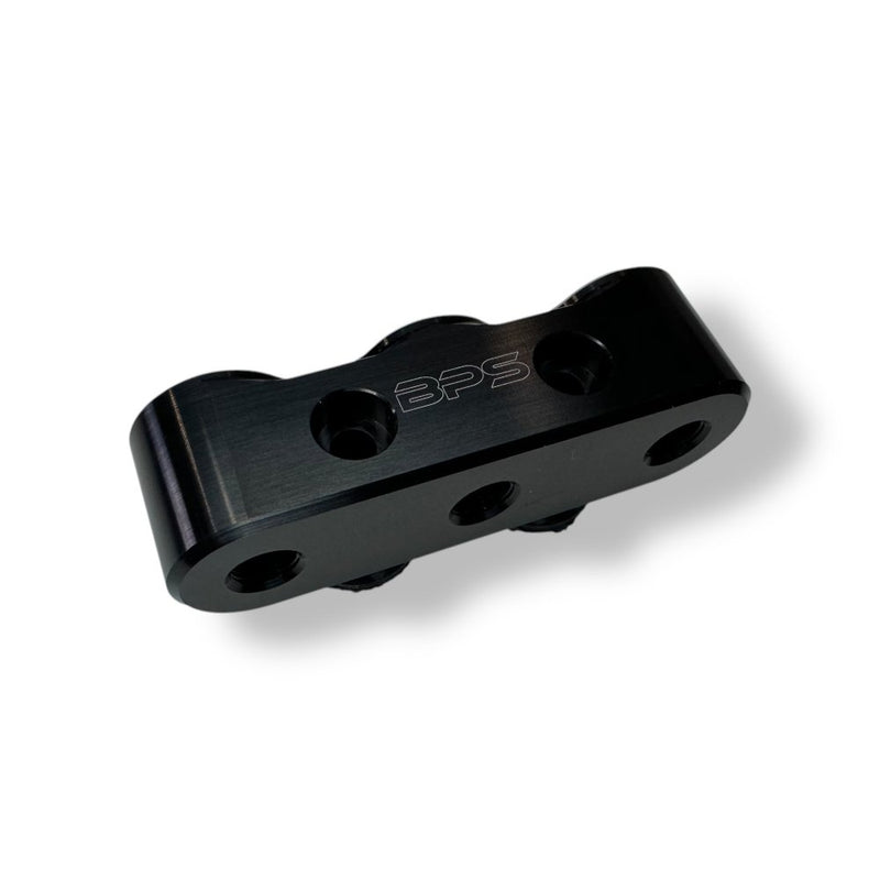 Billet Pro Shop 3-port remote sensor mount, billet aluminum