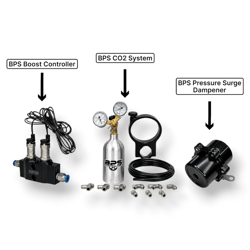 Billet Pro Shop boost control kit with solenoid valve and fittings