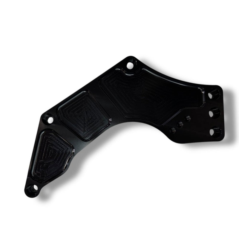 BPS Coyote front engine plate, CNC machined billet aluminum, 2011+ Mustang