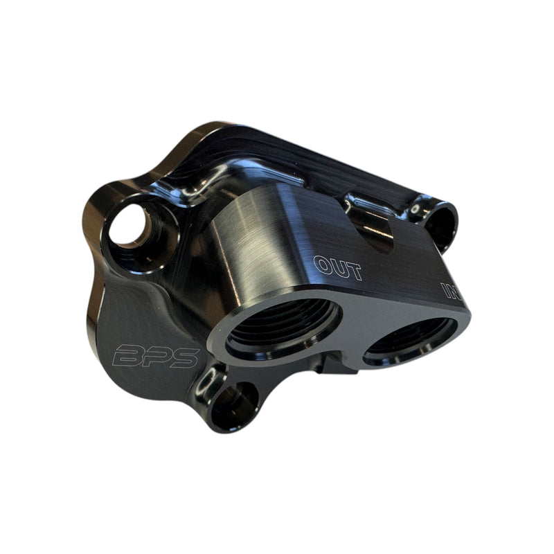 Machined remote oil filter adapter for Ford Coyote - Billet Pro Shop