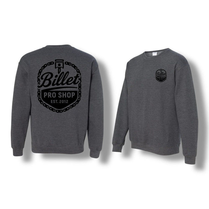 Billet Pro Shop crew neck sweatshirt with BPS logo