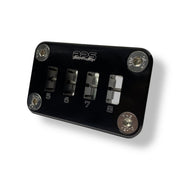Billet Pro Shop EGT bulkhead passthrough for four thermocouple probes