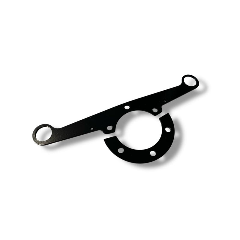 Billet Pro Shop external button bracket, 6 bolt billet aluminum mount