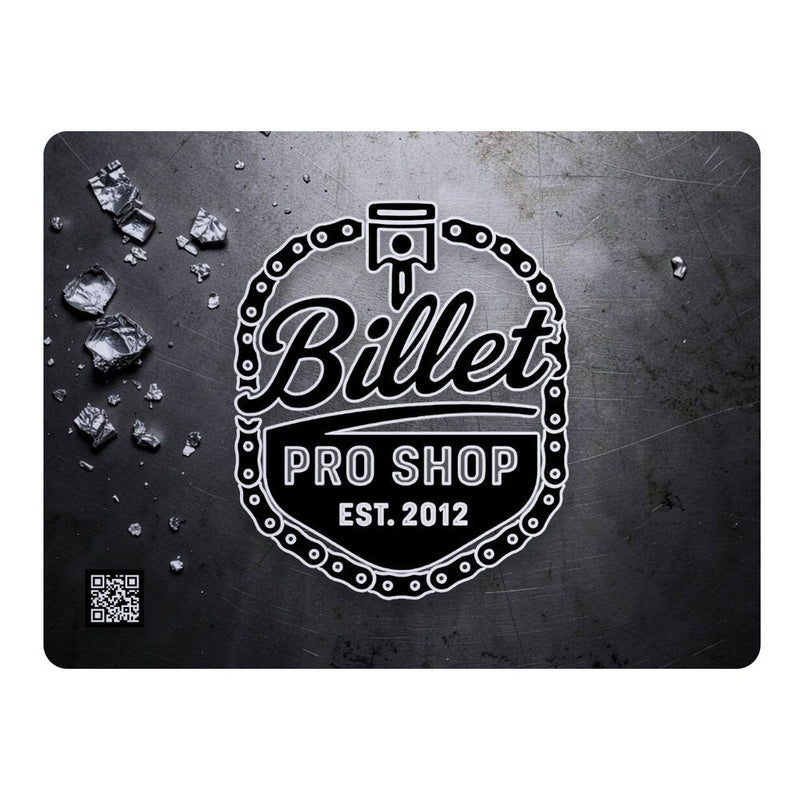 Billet Pro Shop laptop tuning pad, 16in x 12in fender protection mat