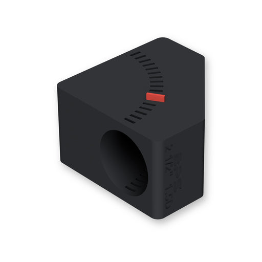 BPS 3D printed mandrel bend cut jig with stop tab in a 5 degree slot