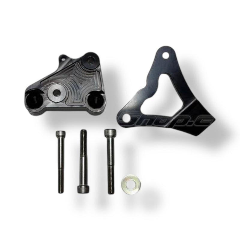 Billet Pro Shop oil cooler delete alternator brackets for 2007-2014 Shelby GT500