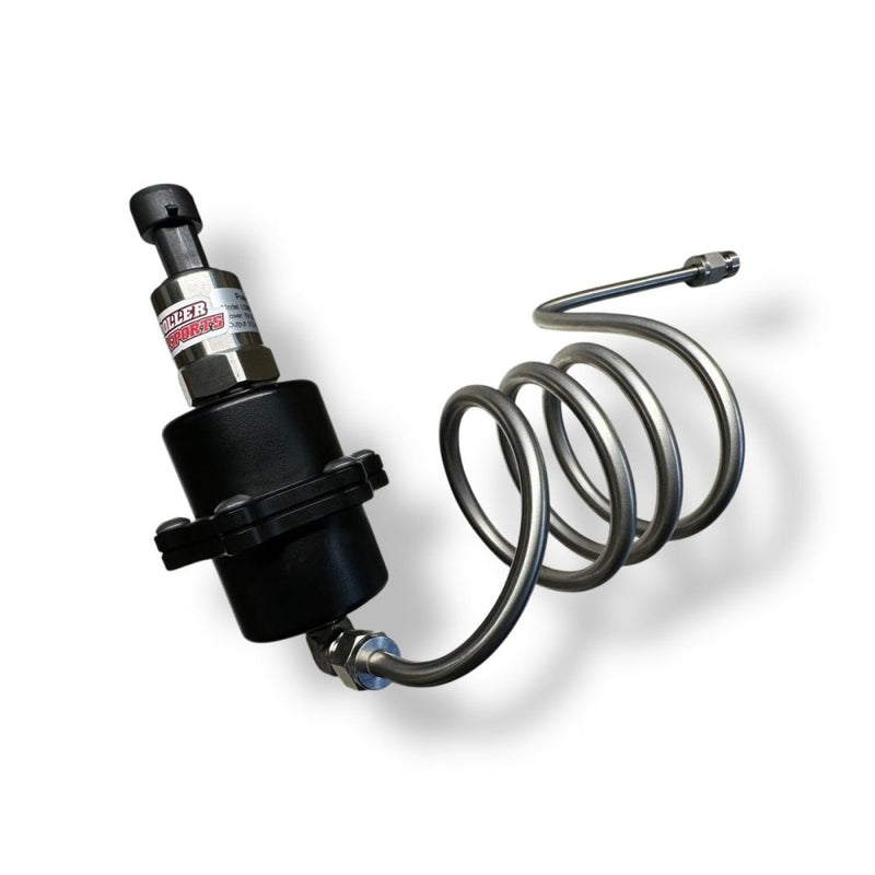 Billet Pro Shop sensor pressure surge dampener, billet aluminum canister