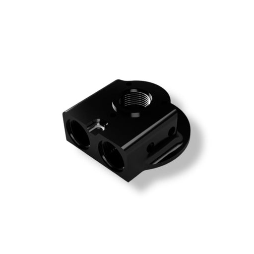 BPS Remote Oil Filter Mount - Billet Pro Shop