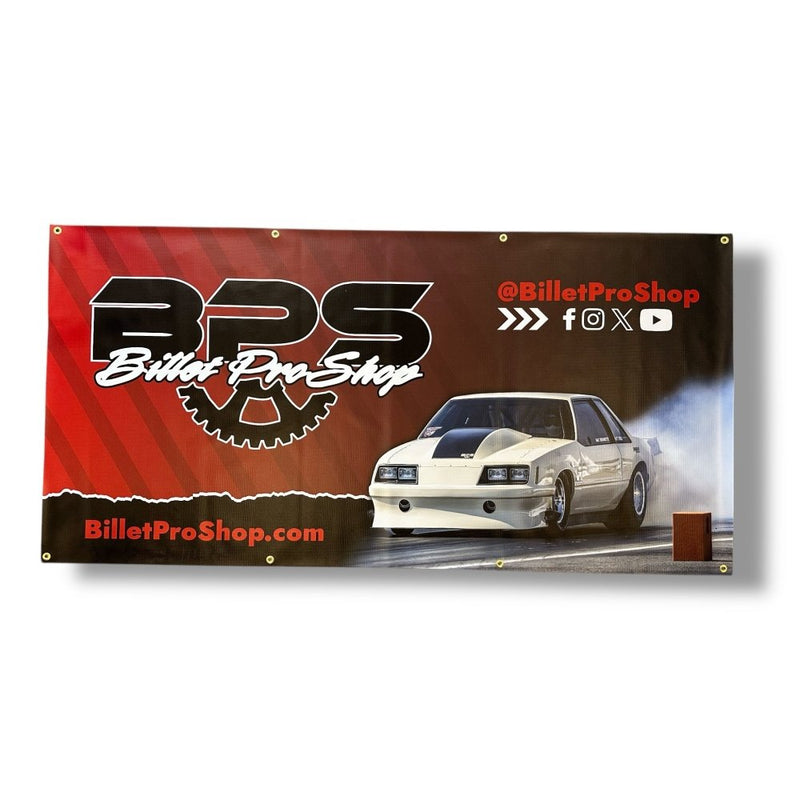 Billet Pro Shop 6ft x 3ft shop banner for garages and race trailers