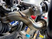 BPS stainless steel wastegate merge, TIG welded turbo manifold component