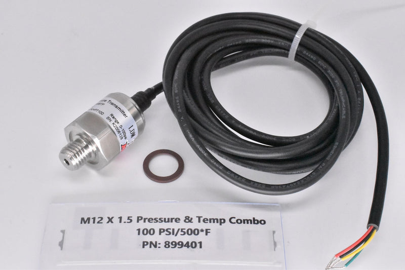 Lowdoller coolant pressure and temperature sensor 100 PSI 500F