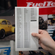 FuelTech Input/Output Label Kit - Billet Pro Shop
