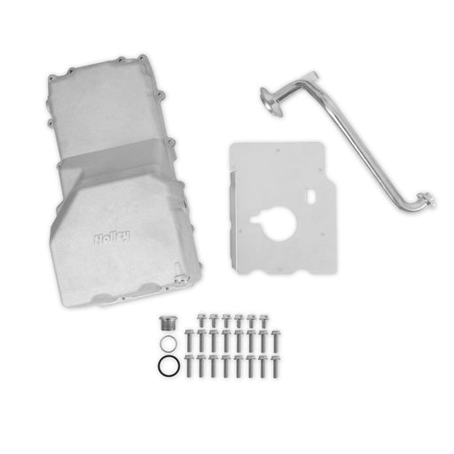 Holley 302-47 cast aluminum rear sump oil pan for Coyote swap