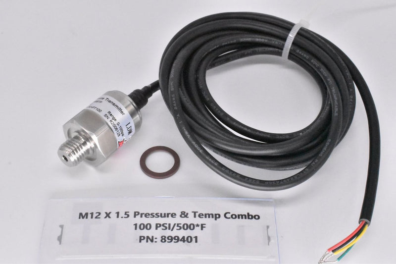 Lowdoller coolant pressure and temperature sensor 100 PSI 500F