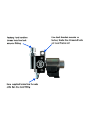 TBM S550/S650 Mustang dual line lock kit diagram