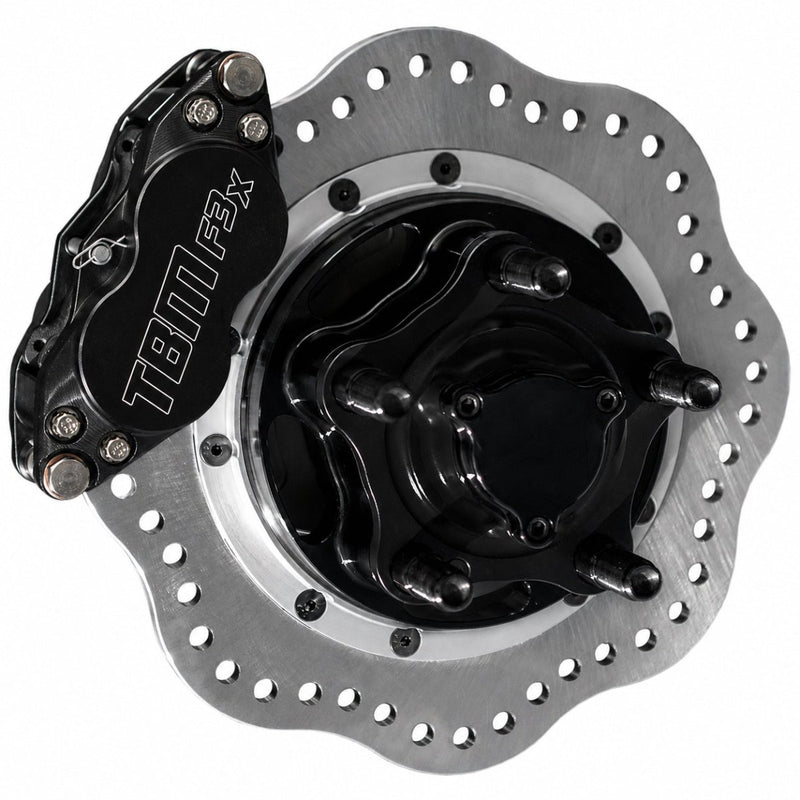 TBM X-Series black anodized drag brake kit