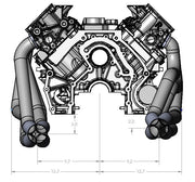 Ultimate Headers Mustang Godzilla 2” Swap/ AJE Early Mustang 432031 - Billet Pro Shop