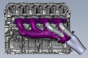 Ultimate Headers Mustang Godzilla Mid Length Header 432051 - Billet Pro Shop
