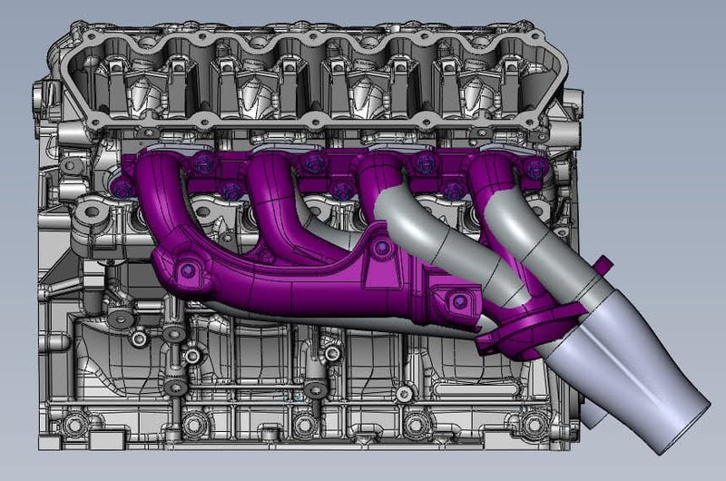 Ultimate Headers Mustang Godzilla Mid Length Header 432051 - Billet Pro Shop