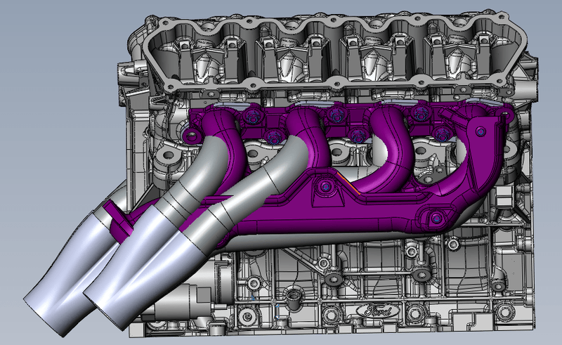Ultimate Headers Mustang Godzilla Mid Length Header 432051 - Billet Pro Shop