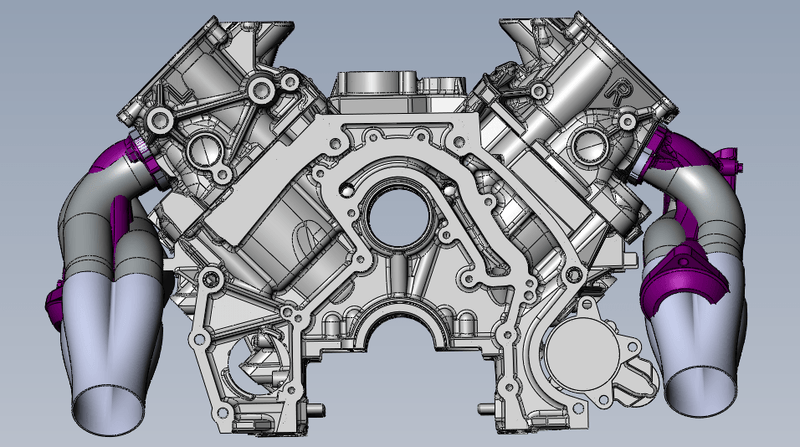 Ultimate Headers Mustang Godzilla Mid Length Header 432051 - Billet Pro Shop
