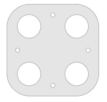 Billet Pro Shop billet aluminum body mounting plate for chassis fabrication