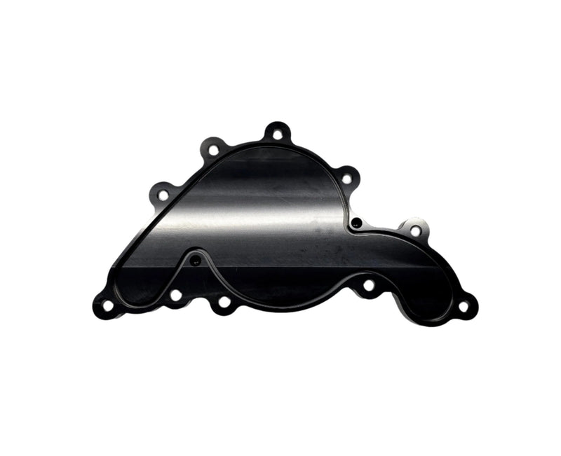 Billet aluminum water pump delete plate for 2020+ Ford 7.3 Godzilla - Billet Pro Shop