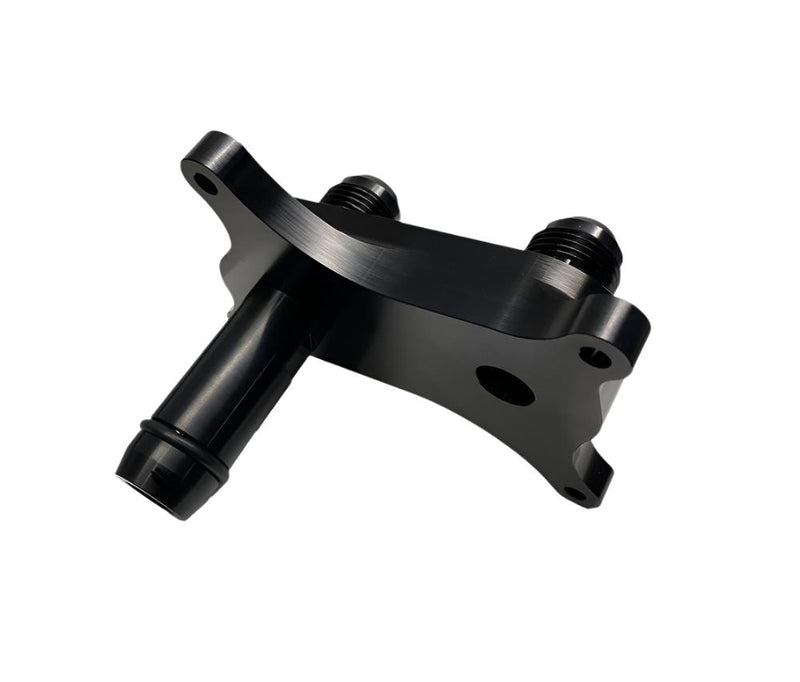 Billet aluminum oil cooler relocation adapter for 7.3 Godzilla - Billet Pro Shop