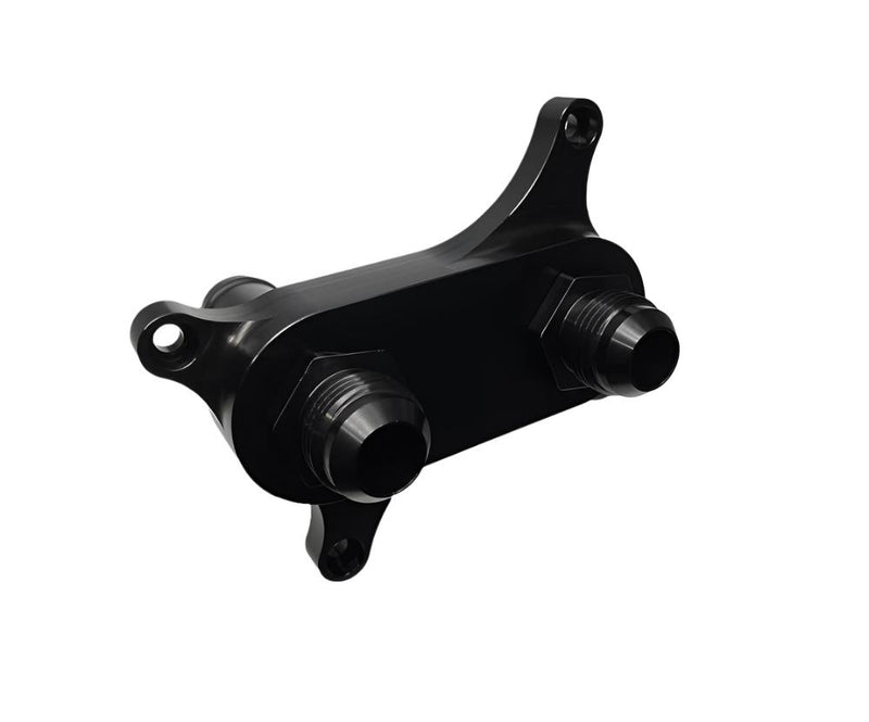 Billet Pro Shop oil cooler relocation adapter for 2020+ Ford 7.3L Godzilla