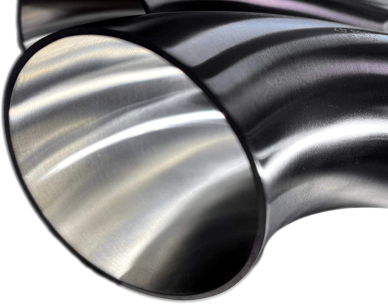 SS304 stainless 2.5 inch 90 degree mandrel bend tubing - Billet Pro Shop