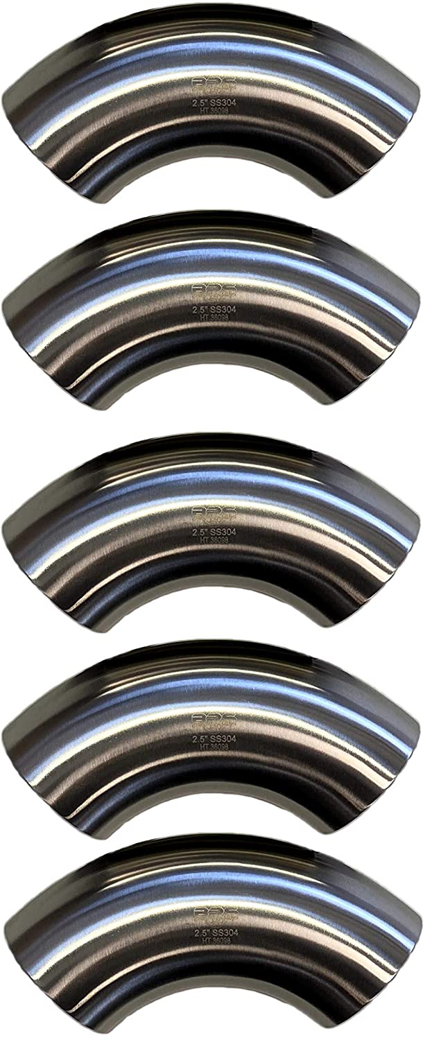 Billet Pro Shop 2.5in OD SS304 stainless steel 90 degree mandrel bend