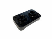 Billet aluminum 1/8 inch bulkhead pass through for vacuum and boost lines - Billet Pro Shop