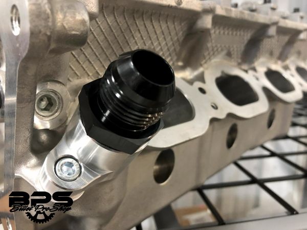 Machined coolant adapter fittings for 2011-2020 Mustang cylinder heads - Billet Pro Shop