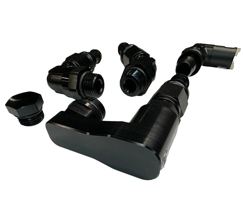 Billet aluminum fuel line adapter plumbing kit - Billet Pro Shop
