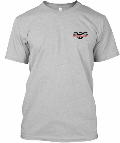 Billet Pro Shop heather grey premium t-shirt with BPS logo