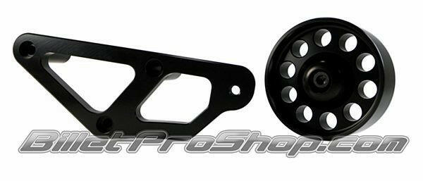 Billet Pro Shop idler bracket for aftermarket superchargers, 2007-2014 Shelby GT500